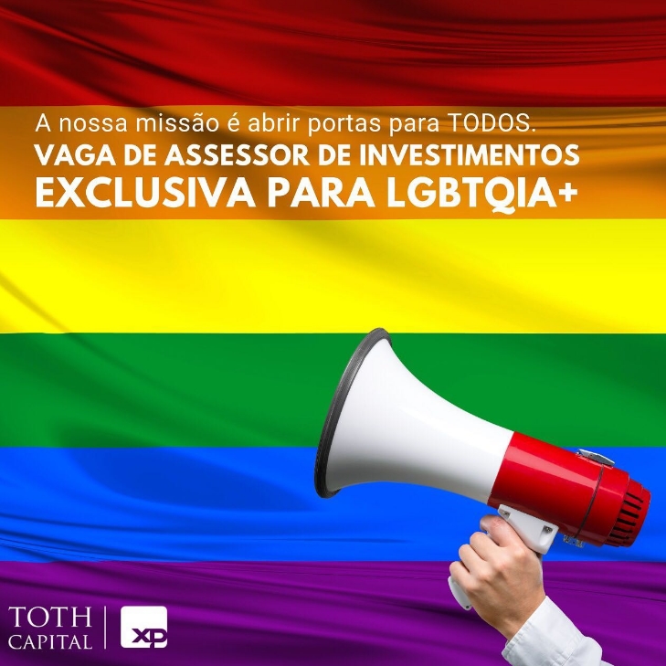 Toth Capital abre vagas exclusivas para profissionais LGBTQIA+