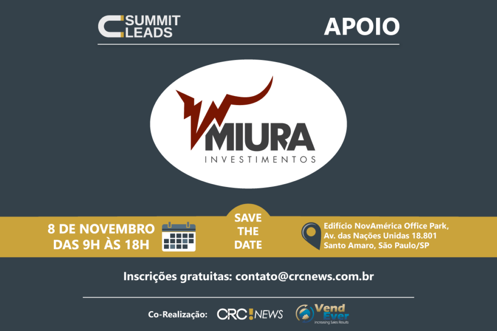 Miura Investimentos se junta aos apoiadores do Summit Leads