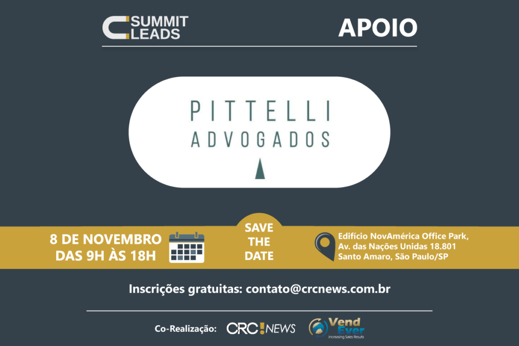 Pittelli Advogados Associados anuncia apoio ao Summit Leads 