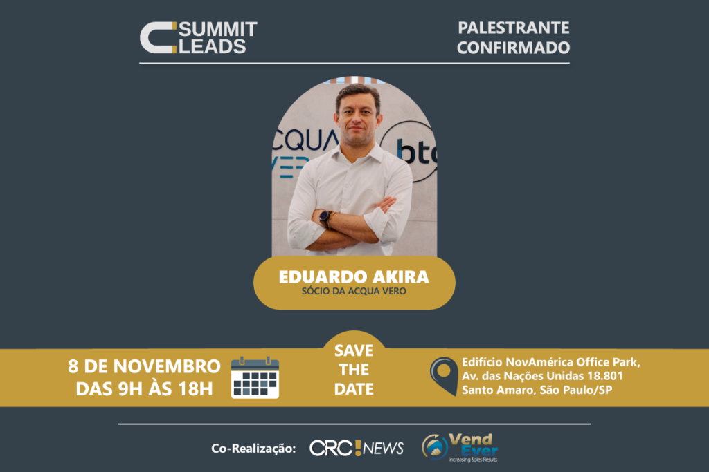 Eduardo Akira leva case de sucesso da Acqua Vero ao Summit Leads 