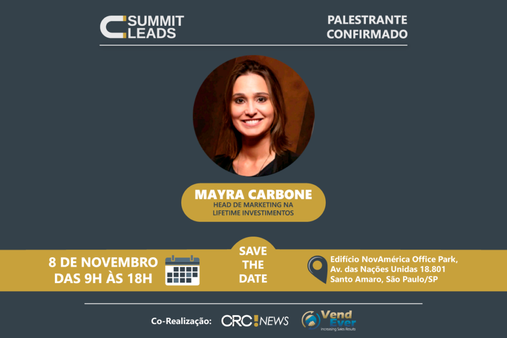 Mayra Carbone levará ao Summit Leads experiência da Lifetime com expansão 